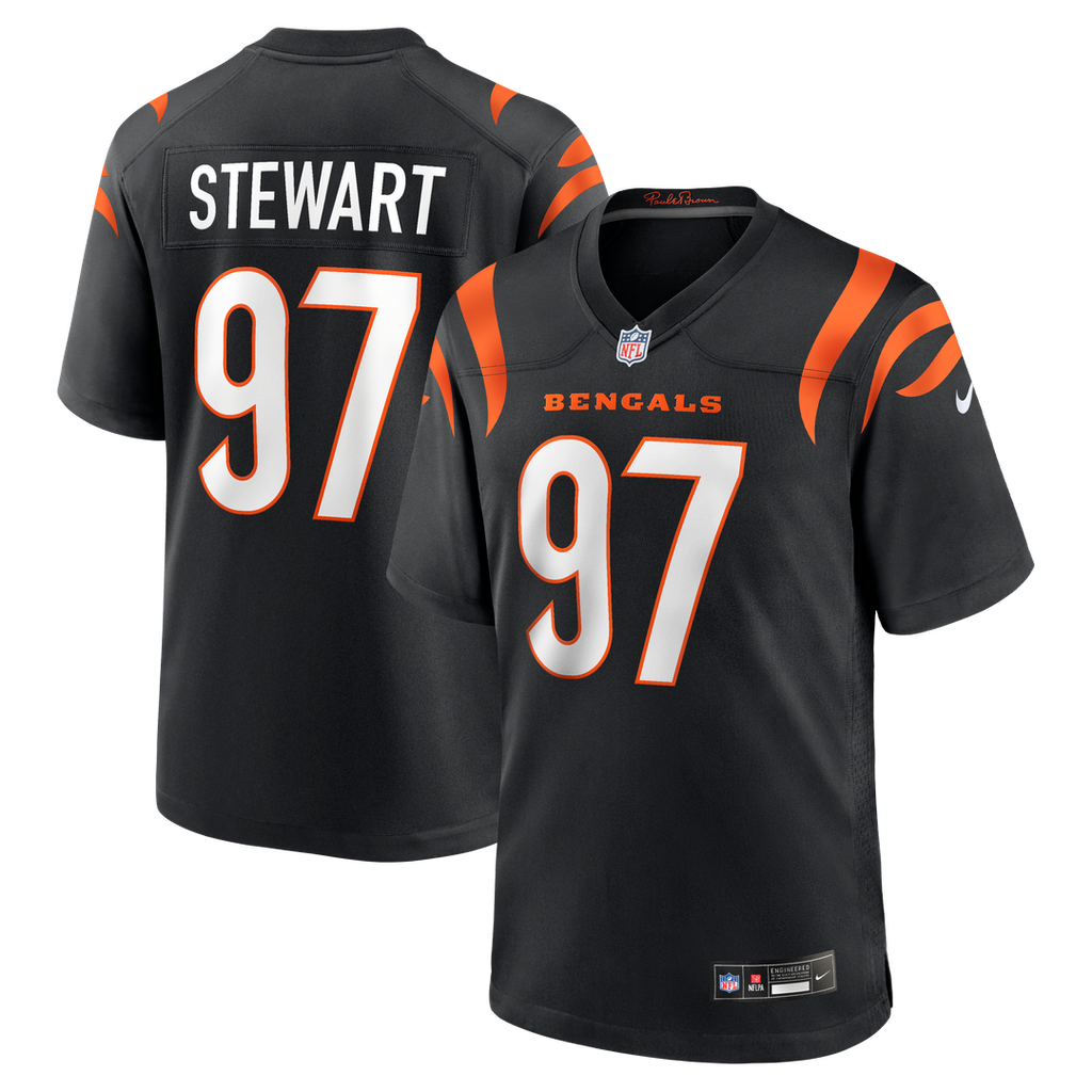 Cincinnati Bengals Shemar Stewart Nike Black Team Game Jersey product image 1, provided for visual reference and product