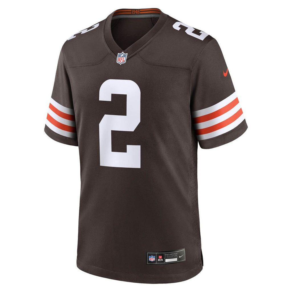 Cleveland Browns Shedeur Sanders Nike Brown Game Jersey product image 2, provided for visual reference and product detail