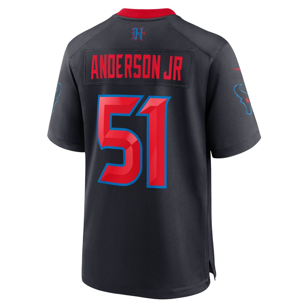 Houston Texans Will Anderson Jr. Nike Navy Alternate Game Jersey product image 9, provided for visual reference and product