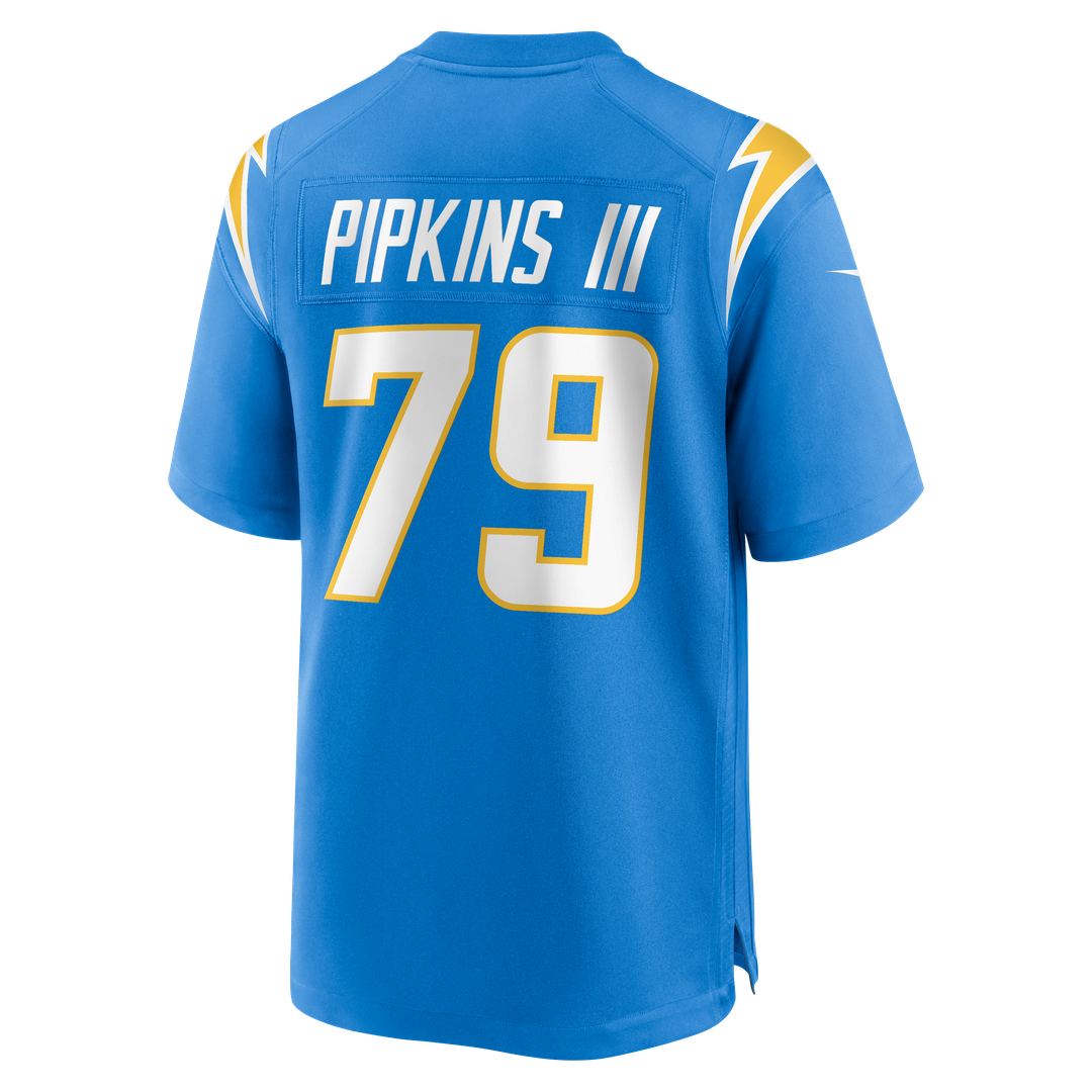 Los Angeles Chargers Trey Pipkins III Nike Powder Blue Game Jersey product image 3, provided for visual reference and