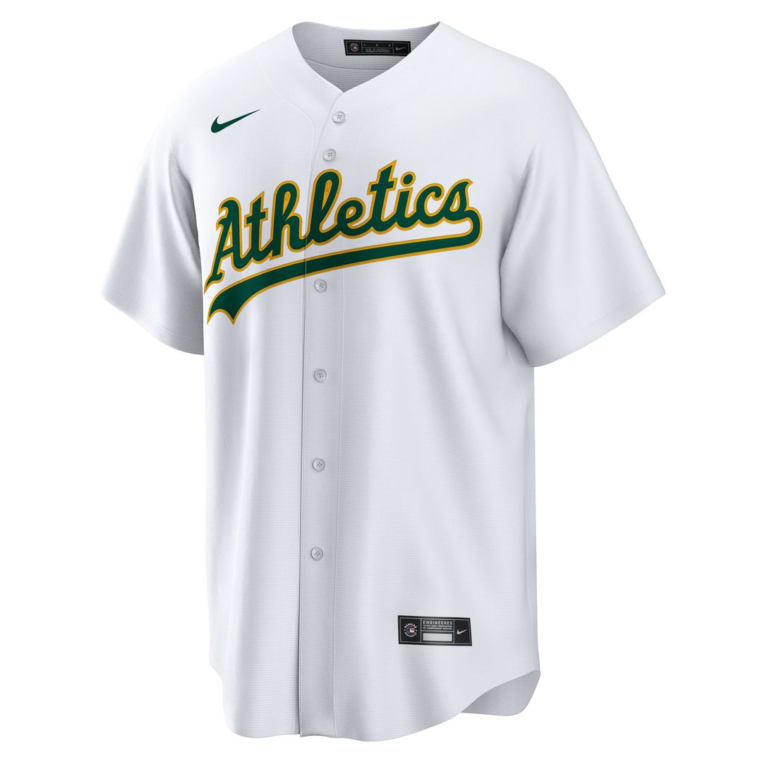 Athletics Tyler Soderstrom Nike White Home Replica Jersey product image 2, provided for visual reference and product detail