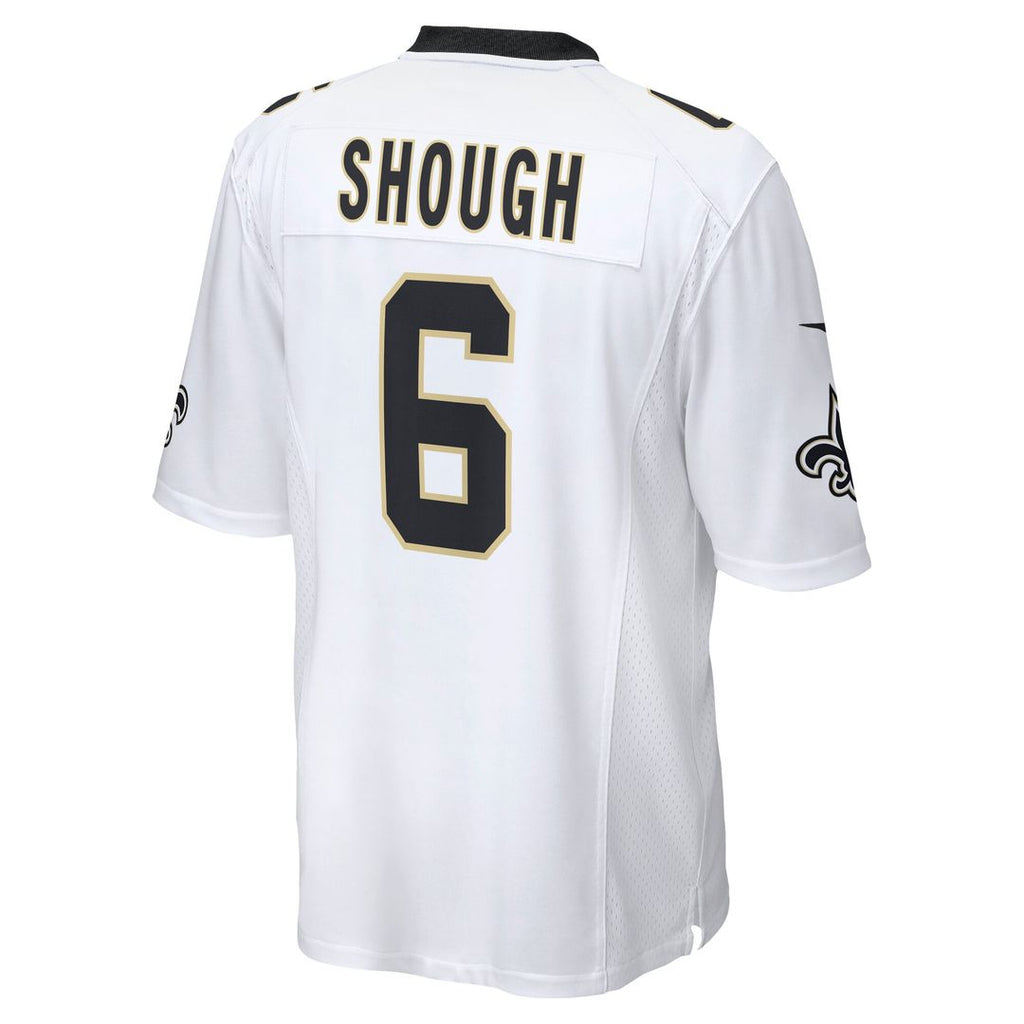 New Orleans Saints Tyler Shough Nike White Game Player Jersey product image 3, provided for visual reference and product