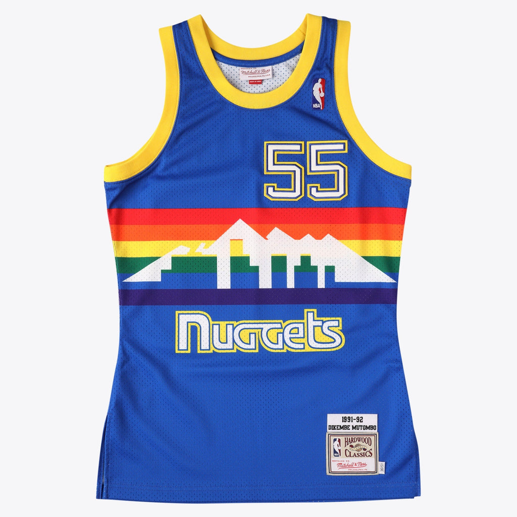 Denver Nuggets Mitchell & Ness Dikembe Mutombo Authentic Jersey - Royal Blue product image 1, provided for visual reference