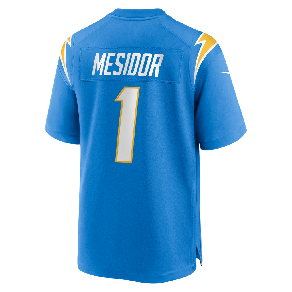 Los Angeles Chargers Akheem Mesidor Nike Powder Blue Team Game Jersey product image 3, provided for visual reference and