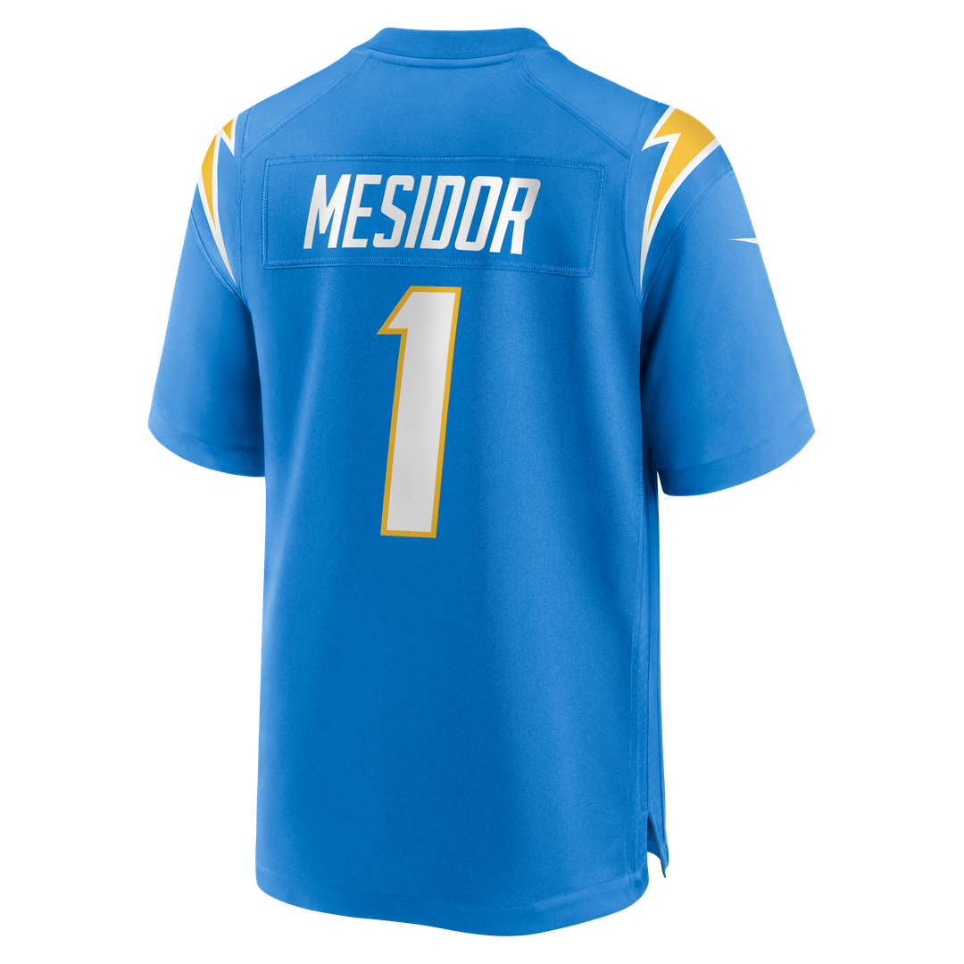 Los Angeles Chargers Akheem Mesidor Nike Powder Blue Team Game Jersey product image 3, provided for visual reference and