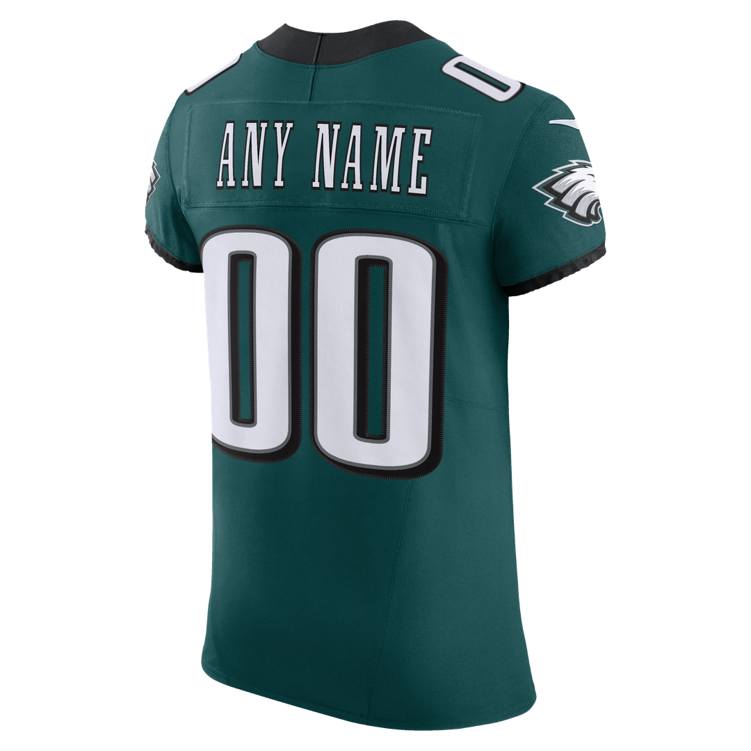 Philadelphia Eagles Nike Midnight Green Vapor F.U.S.E. Elite Custom Jersey product image 6, provided for visual reference