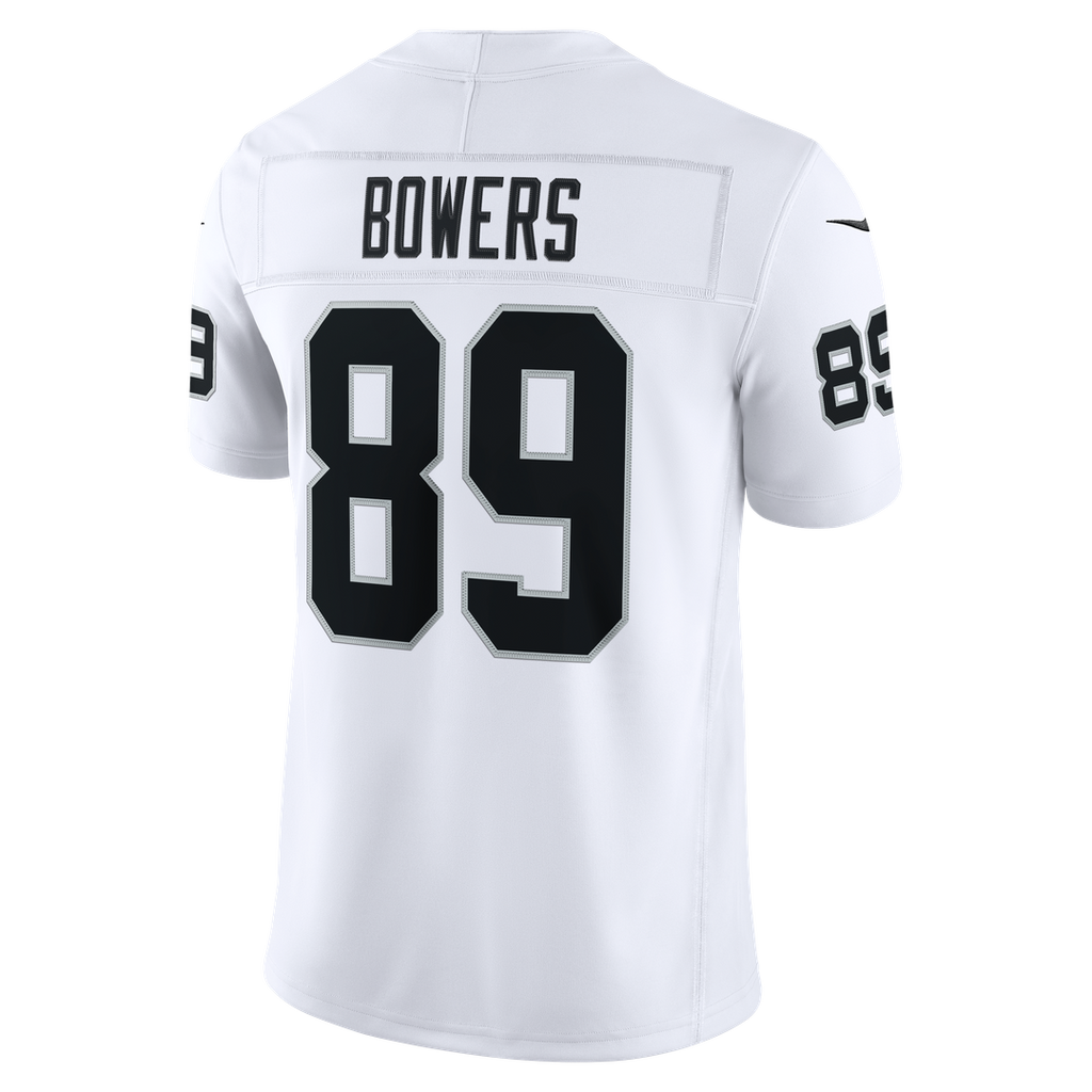 Las Vegas Raiders Brock Bowers Nike White Vapor F.U.S.E. Stitched Limited Jersey product image 3, provided for visual