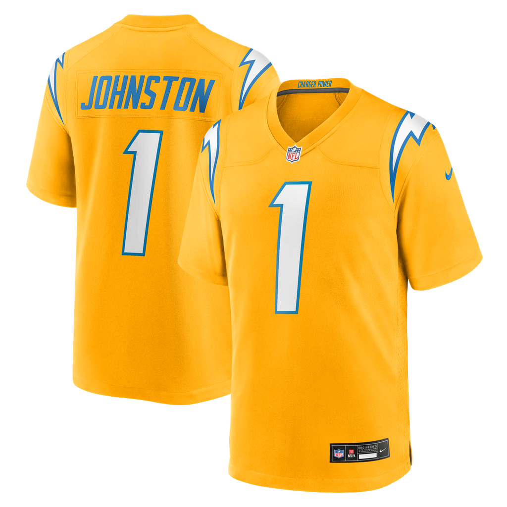 Los Angeles Chargers Quentin Johnston Nike Gold Alternate Charger Power Game Player Jersey product image 14, provided for