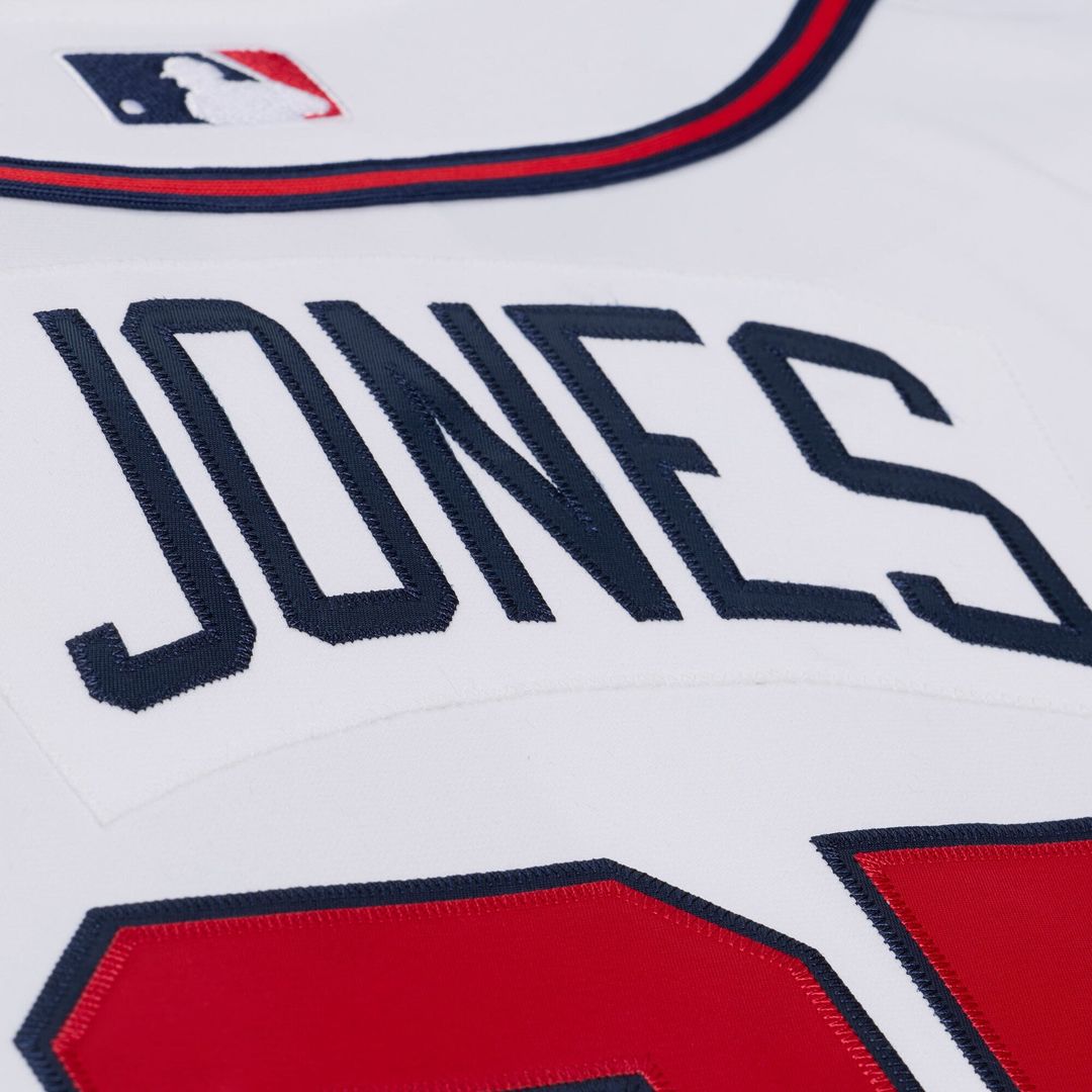 Atlanta Braves Andruw Jones Mitchell & Ness White 2005 Authentic Jersey product image 8, provided for visual reference and