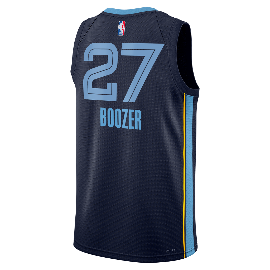 Memphis Grizzlies Nike Icon Swingman Jersey - Black - Cameron Boozer - Unisex product image 4, provided for visual reference