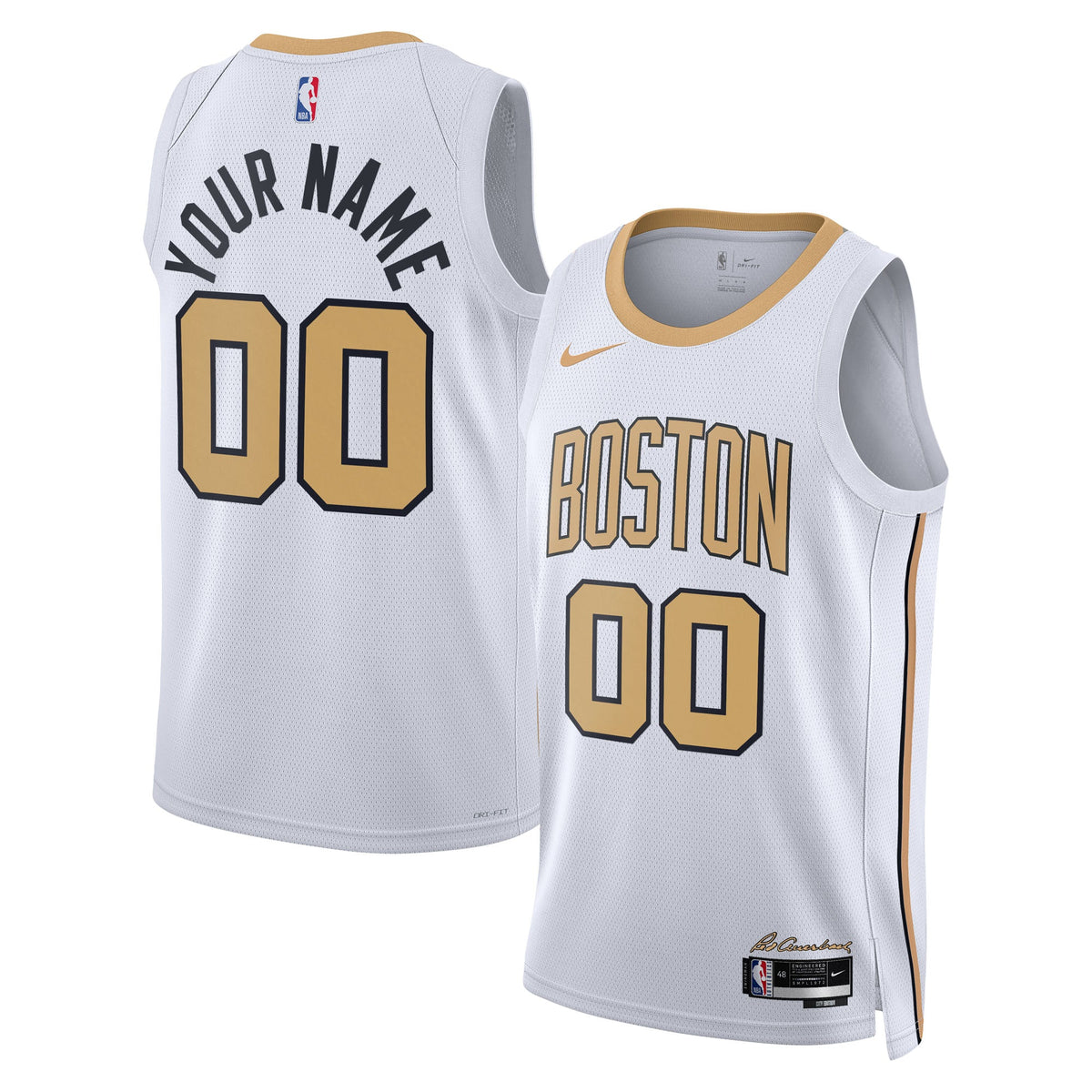 Nike Boston Celtics 2025/26 City Edition Swingman Jersey - Custom - Unisex product image 1, provided for visual reference