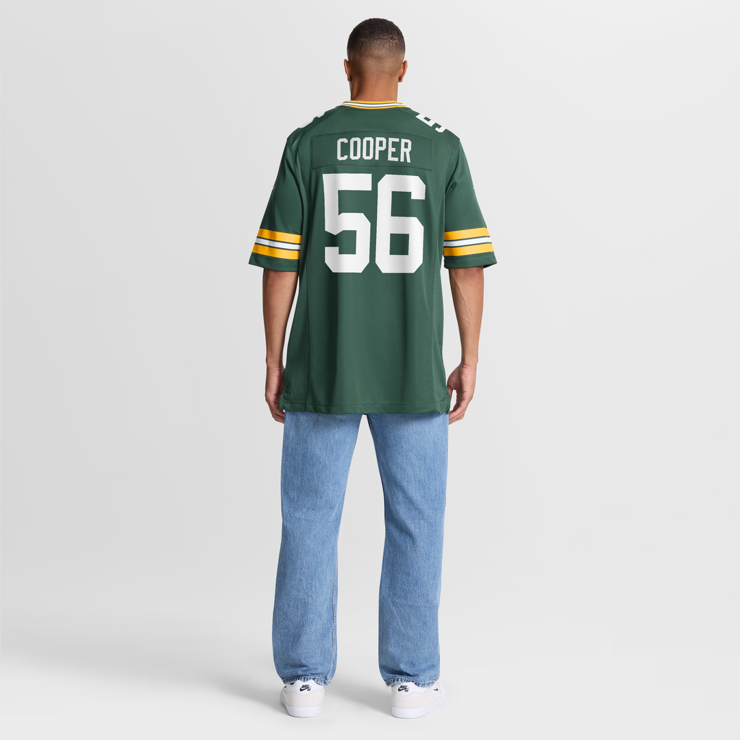 Green Bay Packers Edgerrin Cooper Nike Green Game Jersey product image 8, provided for visual reference and product detail