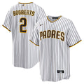 San Diego Padres Xander Bogaerts Nike White/Brown Home Official Replica Player Jersey product image 1, provided for visual