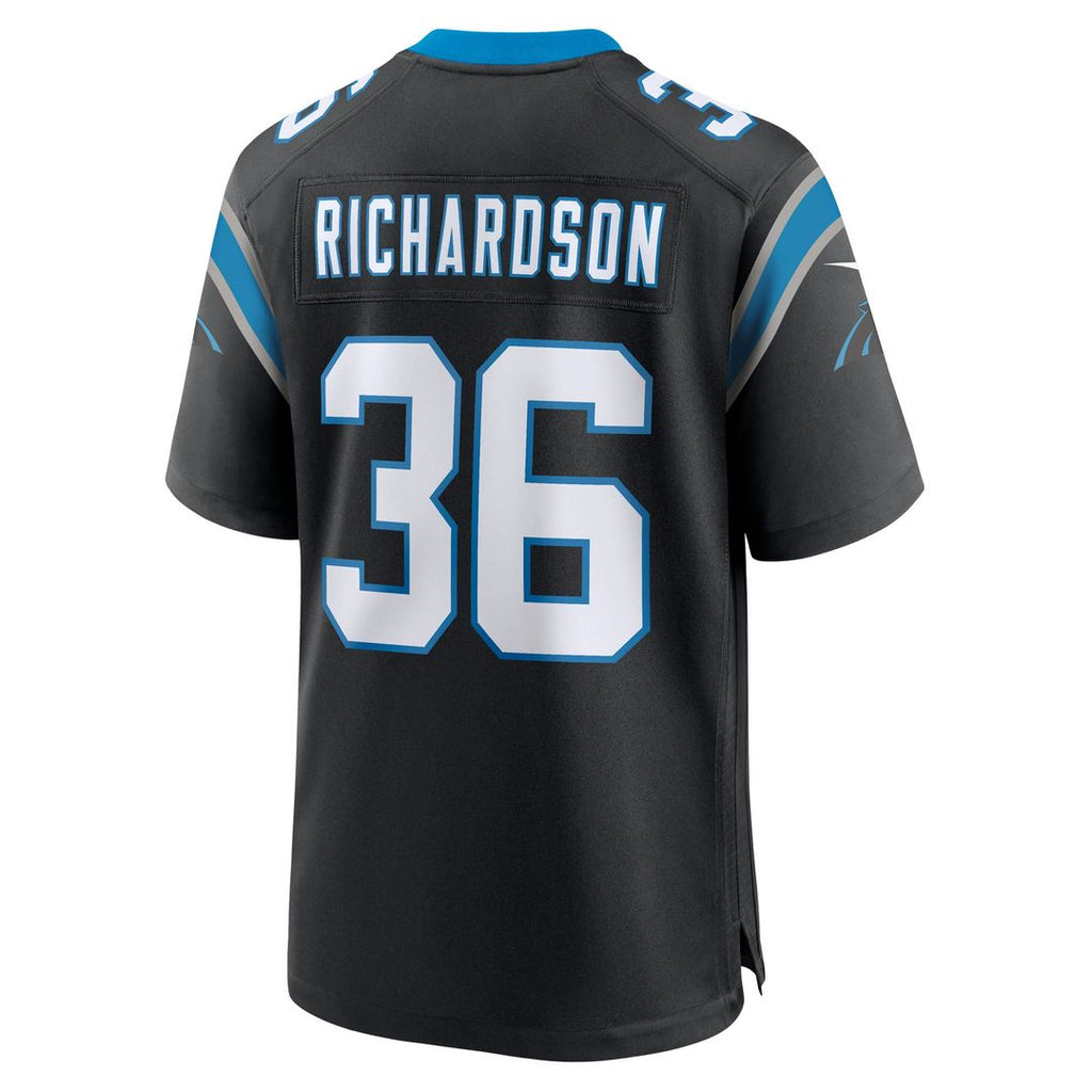 Carolina Panthers Demani Richardson Nike Black Team Game Jersey product image 3, provided for visual reference and product