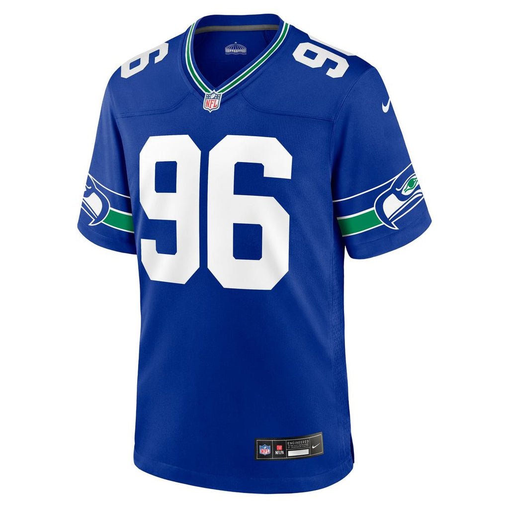 Seattle Seahawks Cortez Kennedy Nike Royal Retired Player Alternate Game Jersey product image 2, provided for visual