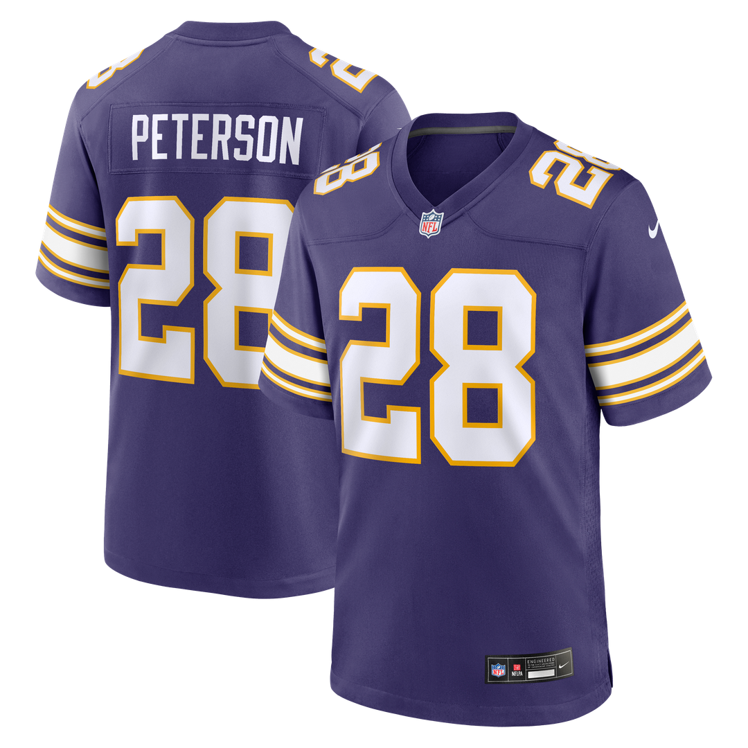 Minnesota Vikings Adrian Peterson Nike Purple Alternate 2 Classic Retired Game Jersey product image 1, provided for visual