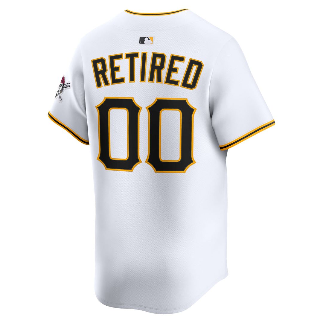 Pittsburgh Pirates Nike White Home Limited Pick-A-Player Retired Roster Jersey product image 3, provided for visual