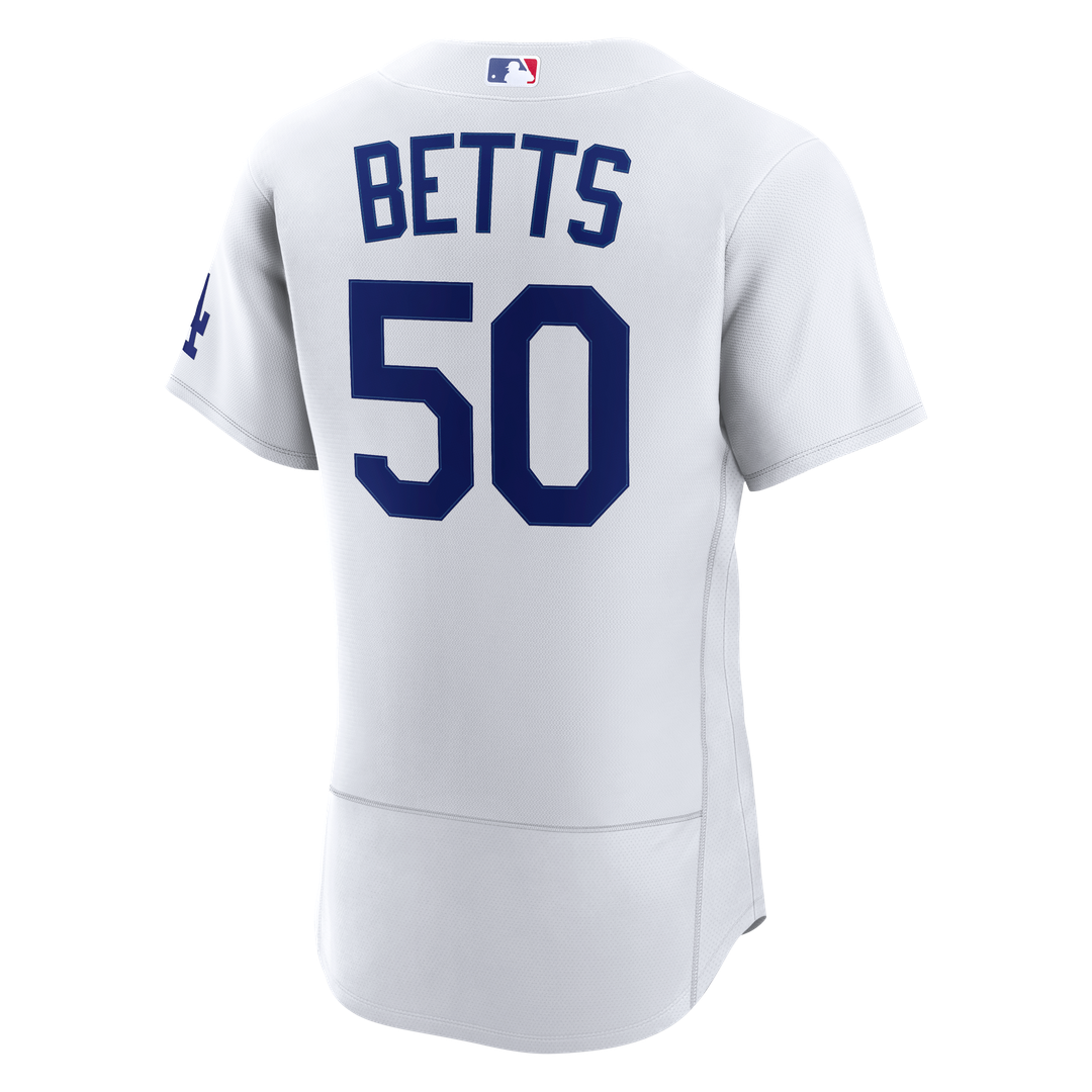 Los Angeles Dodgers Mookie Betts Nike White Home Authentic Jersey product image 3, provided for visual reference and product