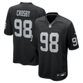 Las Vegas Raiders Maxx Crosby Nike Black Game Jersey product image 1, provided for visual reference and product detail review