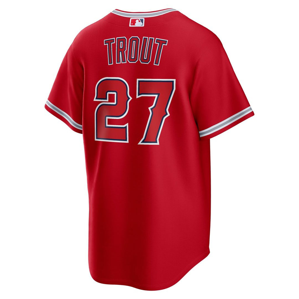 Los Angeles Angels Mike Trout Nike Gray Road Replica Jersey product image 12, provided for visual reference and product