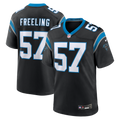 Carolina Panthers Monroe Freeling Nike Black Team Game Jersey product image 1, provided for visual reference and product