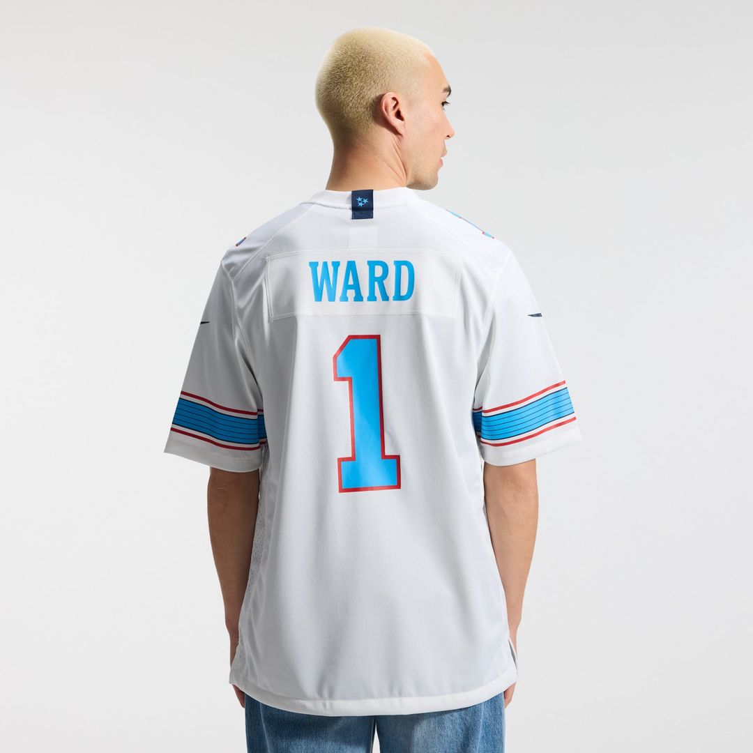 Tennessee Titans Cameron Ward Nike Light Blue Game Jersey product image 29, provided for visual reference and product detail