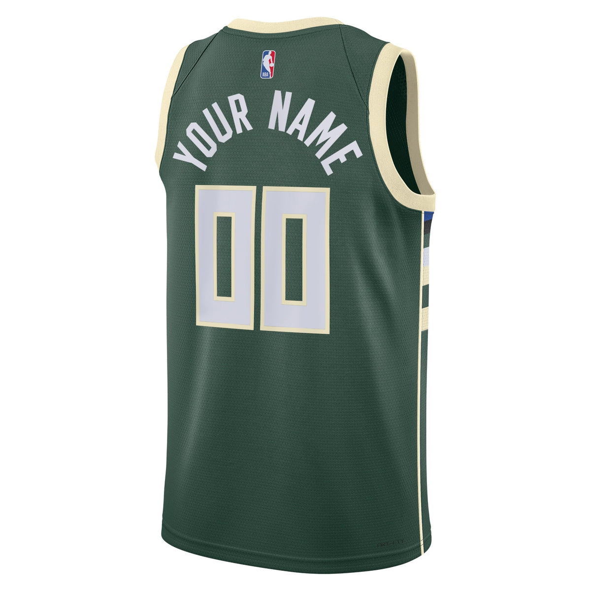 Milwaukee Bucks Nike Icon Swingman Jersey - Custom - Unisex product image 3, provided for visual reference and product