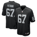 Las Vegas Raiders Will Putnam Nike Black Team Game Jersey product image 1, provided for visual reference and product detail