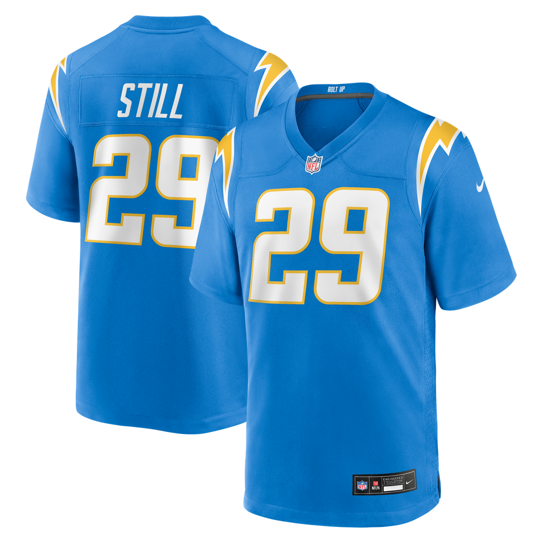 Los Angeles Chargers Tarheeb Still Nike Powder Blue Team Game Jersey product image 1, provided for visual reference and
