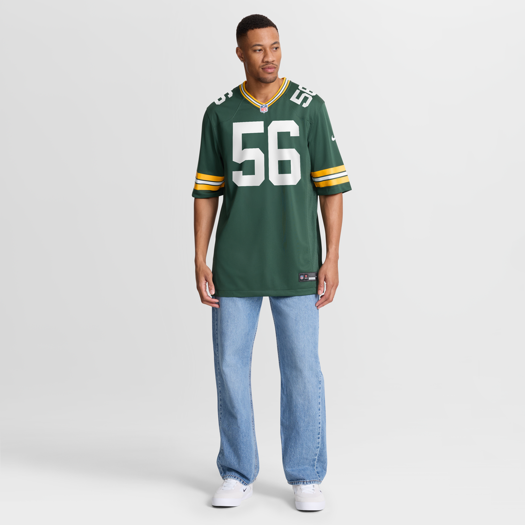 Green Bay Packers Edgerrin Cooper Nike Green Game Jersey product image 7, provided for visual reference and product detail