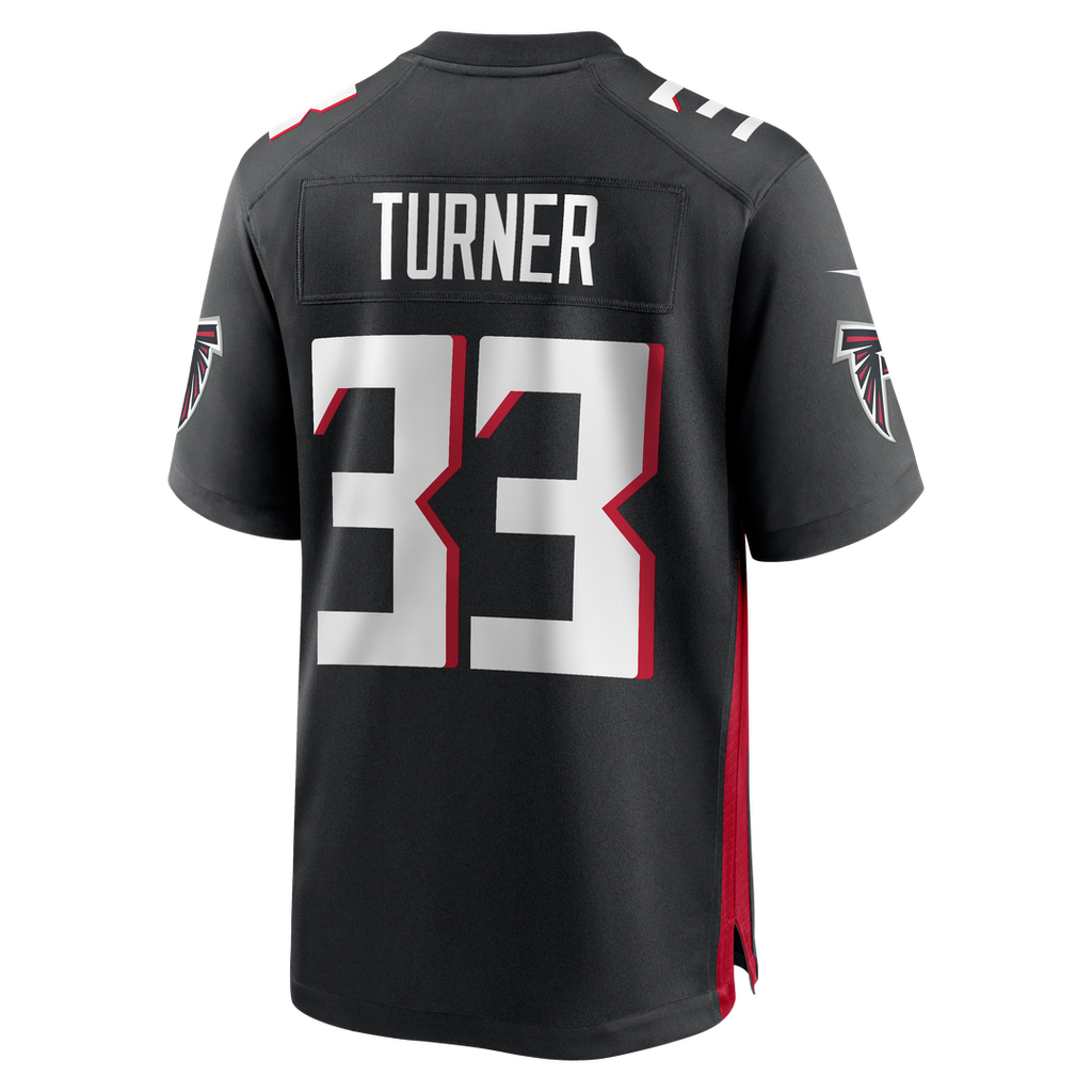 Atlanta Falcons Michael Turner Nike Black Game Retired Player Jersey product image 3, provided for visual reference and