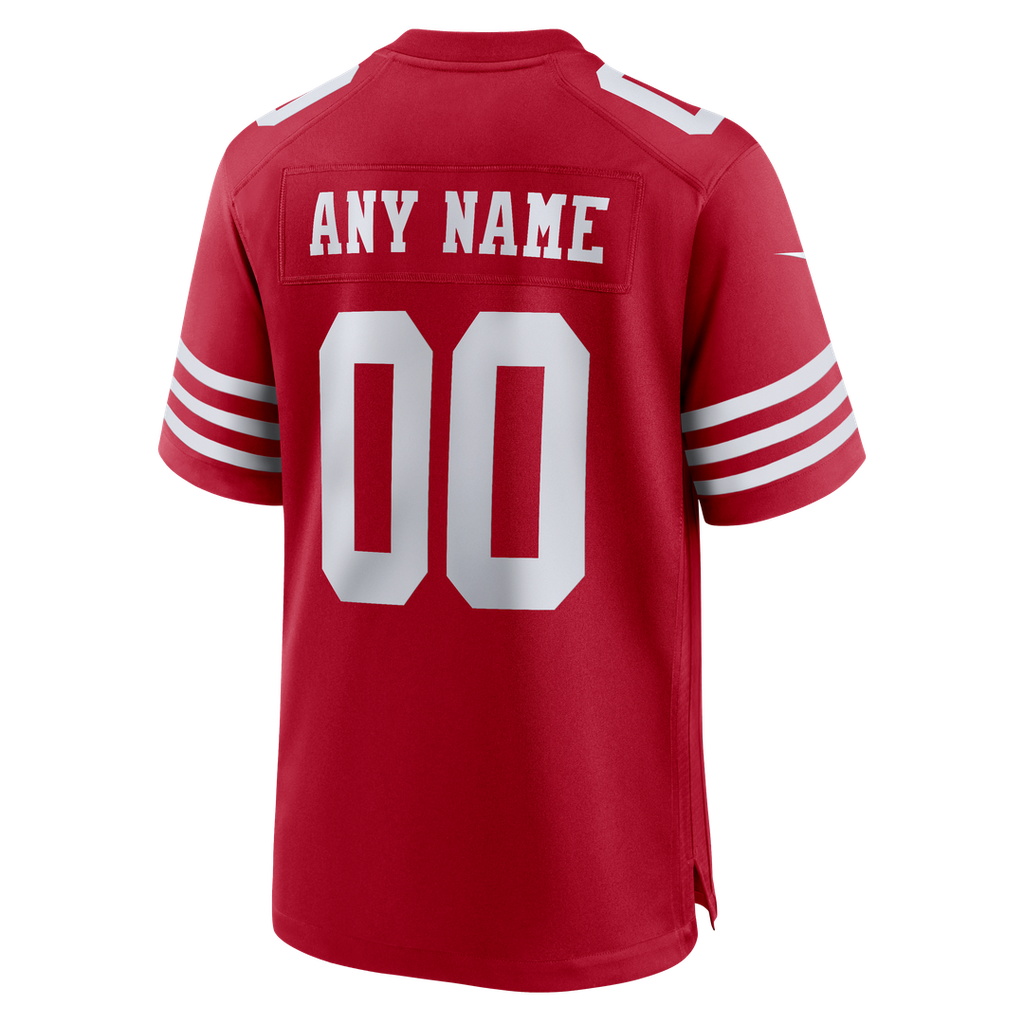 San Francisco 49ers Nike Scarlet 80th Anniversary Custom Game Jersey product image 13, provided for visual reference and