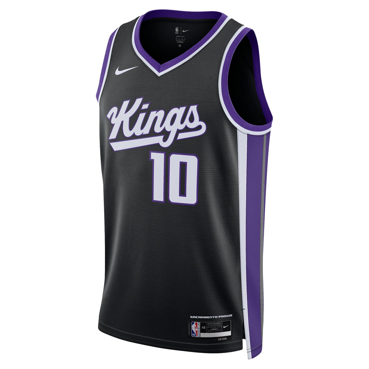 Sacramento Kings Nike Icon Edition Swingman Jersey - Black - DeMar DeRozan - Unisex product image 3, provided for visual