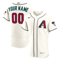 Arizona Diamondbacks Nike Cream Home Authentic Custom Jersey product image 1, provided for visual reference and product