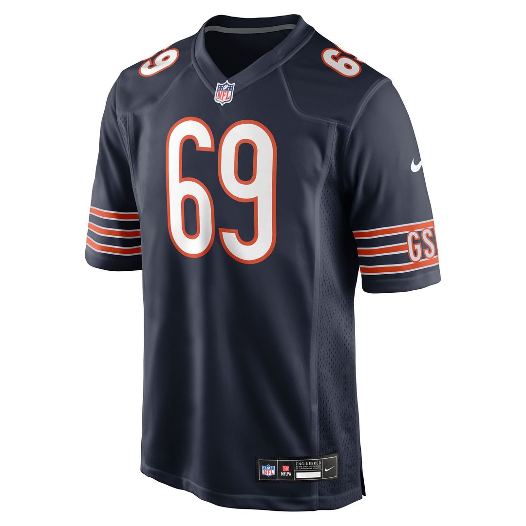 Chicago Bears Jeremiah Martin Nike Navy Team Game Jersey product image 2, provided for visual reference and product detail