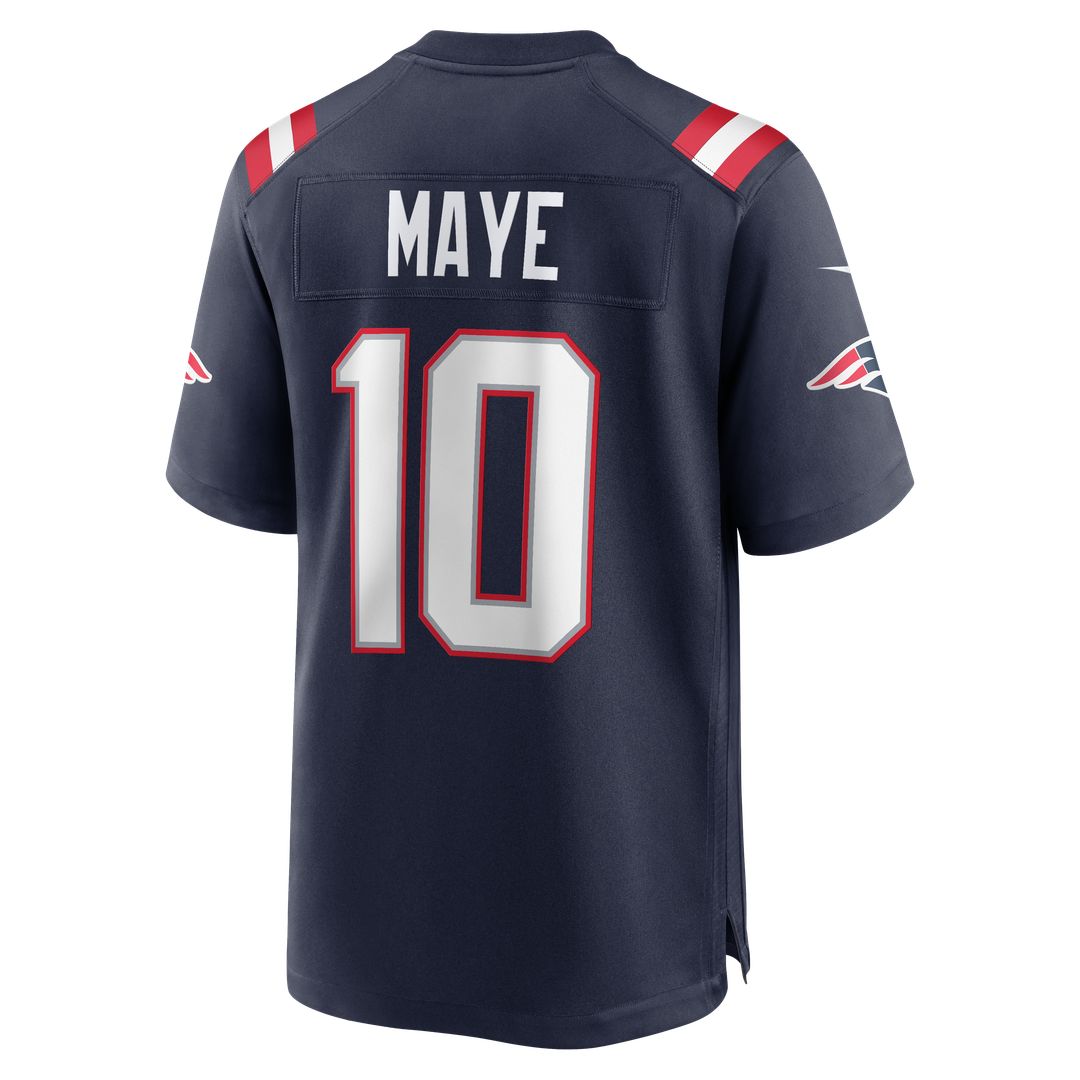New England Patriots Drake Maye Nike Navy Player Game Jersey product image 7, provided for visual reference and product