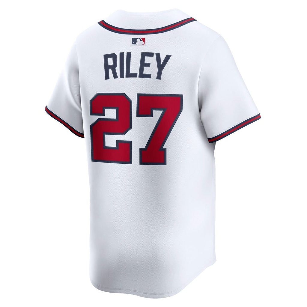 Atlanta Braves Austin Riley Nike White Home Limited Player Jersey product image 3, provided for visual reference and product