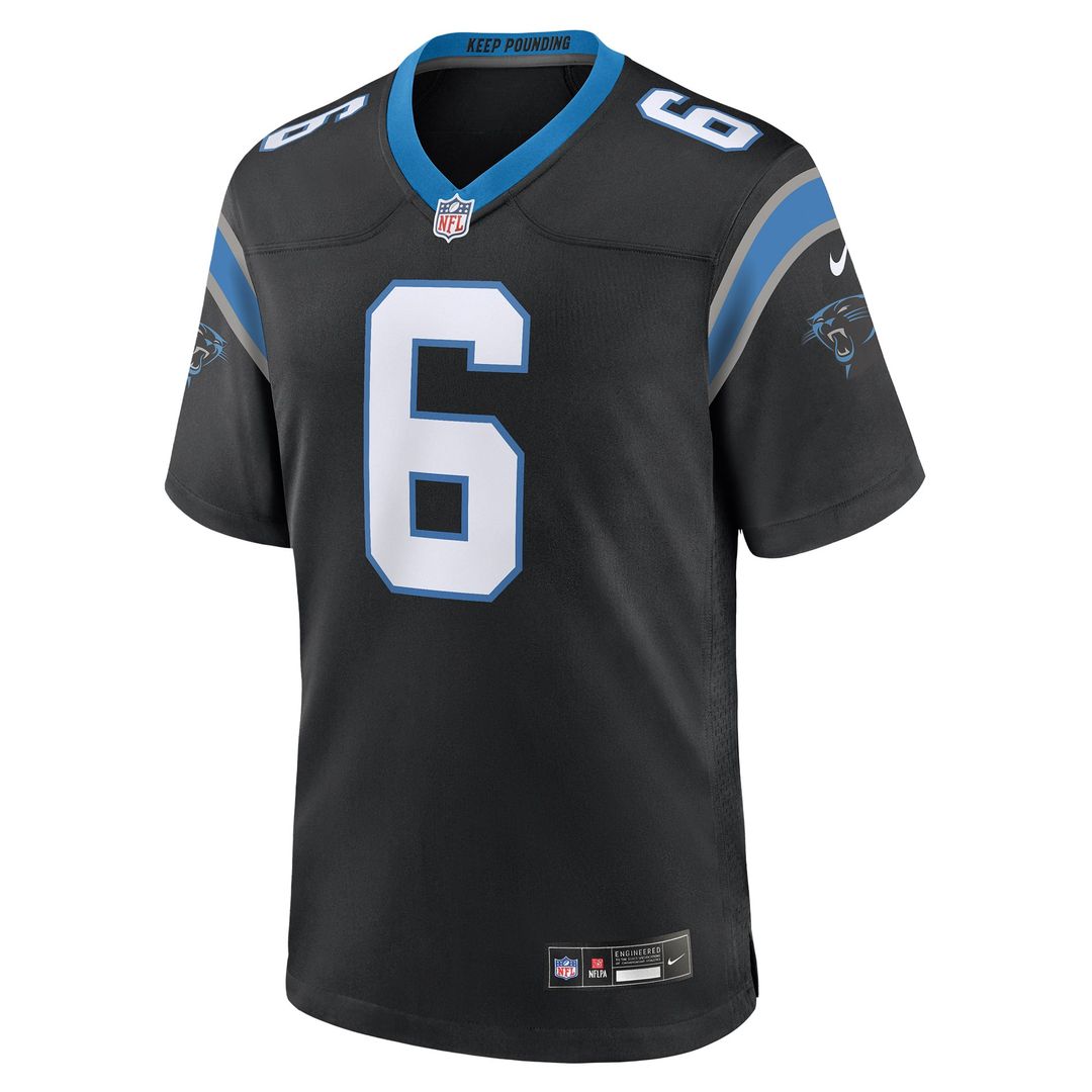Carolina Panthers Sam Martin Nike Black Team Game Jersey product image 2, provided for visual reference and product detail