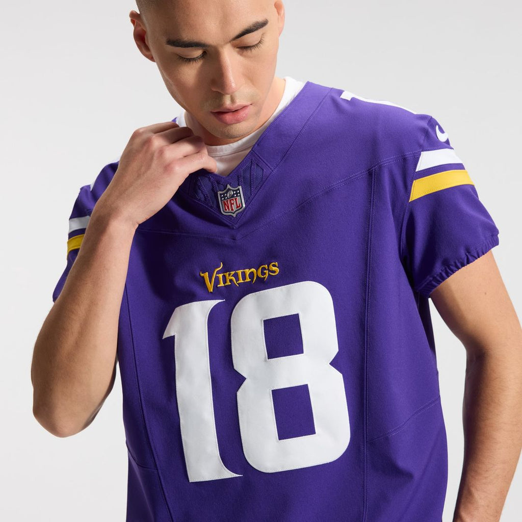 Minnesota Vikings Justin Jefferson Nike Purple Team Vapor F.U.S.E. Elite Jersey product image 8, provided for visual