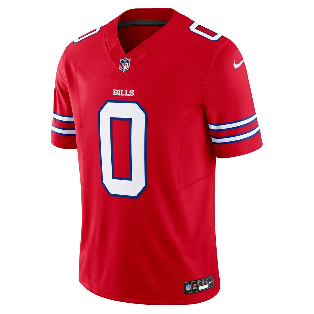 Buffalo Bills Keon Coleman Nike Red Alternate Vapor F.U.S.E. Limited Jersey product image 2, provided for visual reference