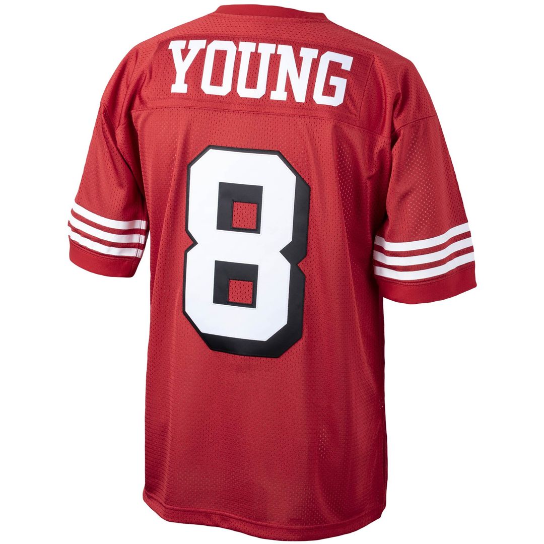 San Francisco 49ers 1994 Steve Young Mitchell & Ness Scarlet Authentic Throwback Retired Player Jersey product image 3,