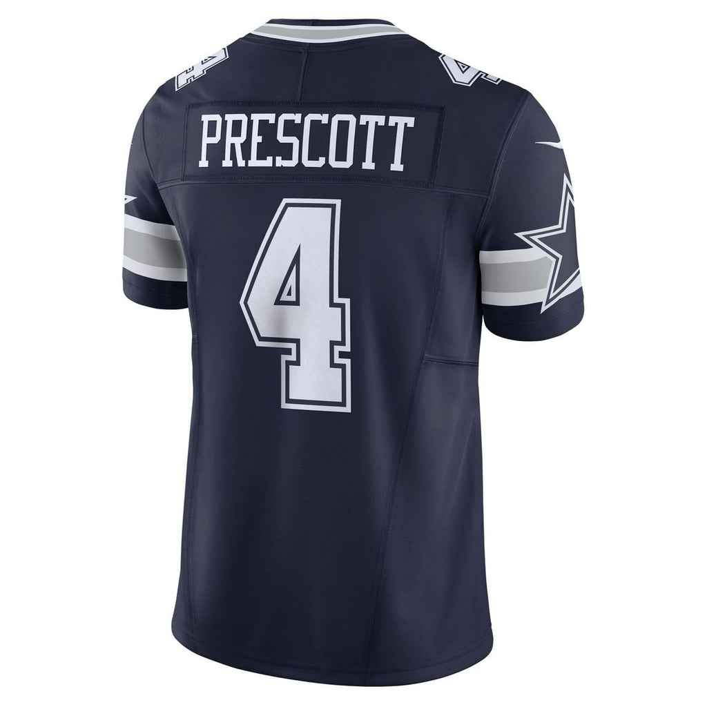 Dallas Cowboys Dak Prescott Nike Navy Vapor F.U.S.E. Limited Jersey product image 3, provided for visual reference and