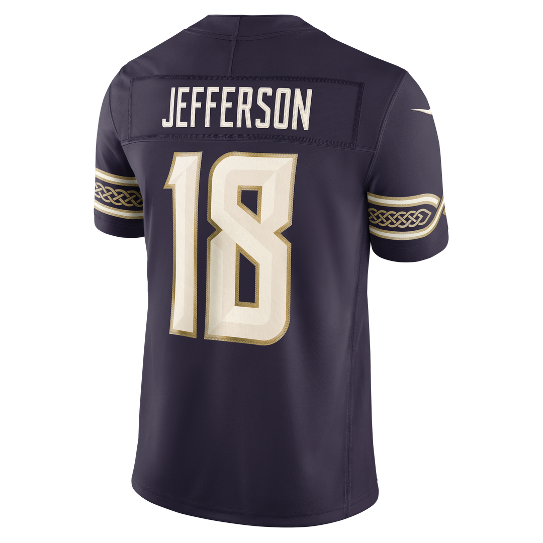 Minnesota Vikings Justin Jefferson Nike Purple 2026 Rivalries Collection Stitched Limited Jersey product image 3, provided