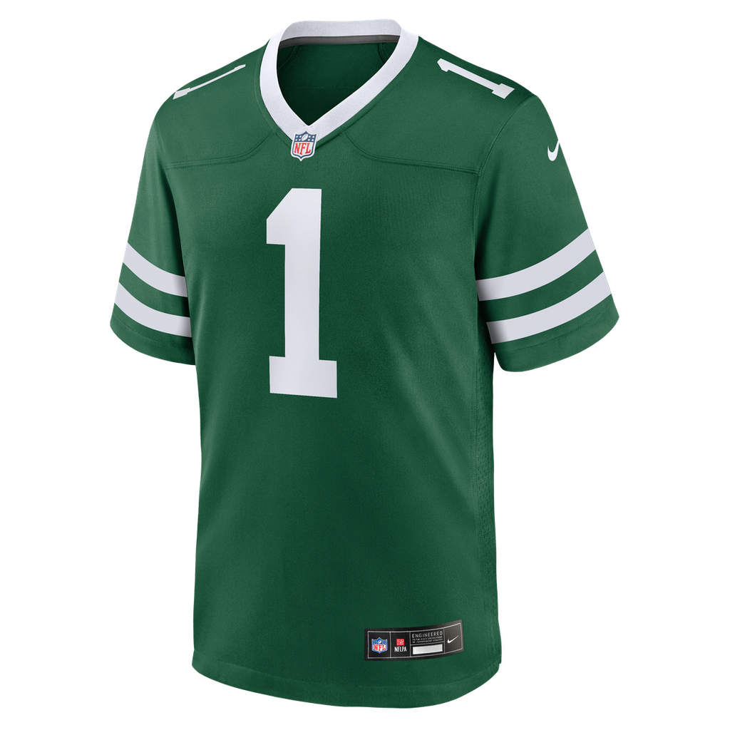 New York Jets David Bailey Nike Legacy Black Alternate Game Player Jersey product image 14, provided for visual reference
