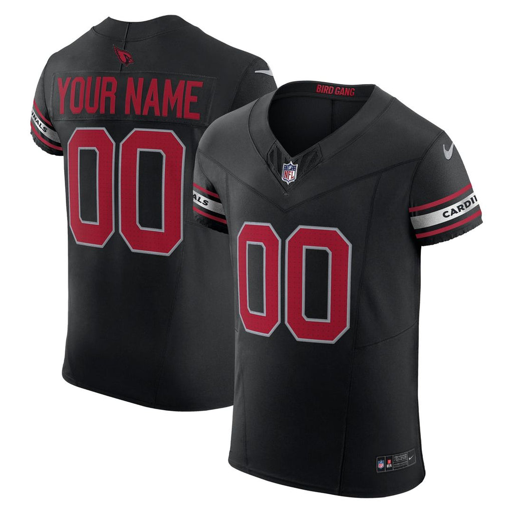 Arizona Cardinals Nike Black Vapor F.U.S.E. Elite Custom Jersey product image 1, provided for visual reference and product