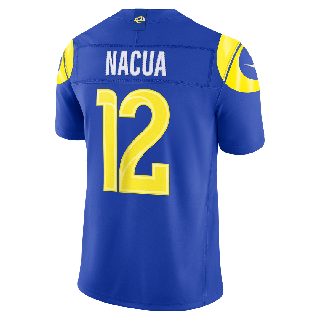 Los Angeles Rams Puka Nacua Nike White Vapor F.U.S.E. Stitched Limited Jersey product image 21, provided for visual