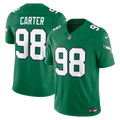 Philadelphia Eagles Jalen Carter Nike Kelly Green Alternate Vapor F.U.S.E. Stitched Limited Jersey product image 1, provided