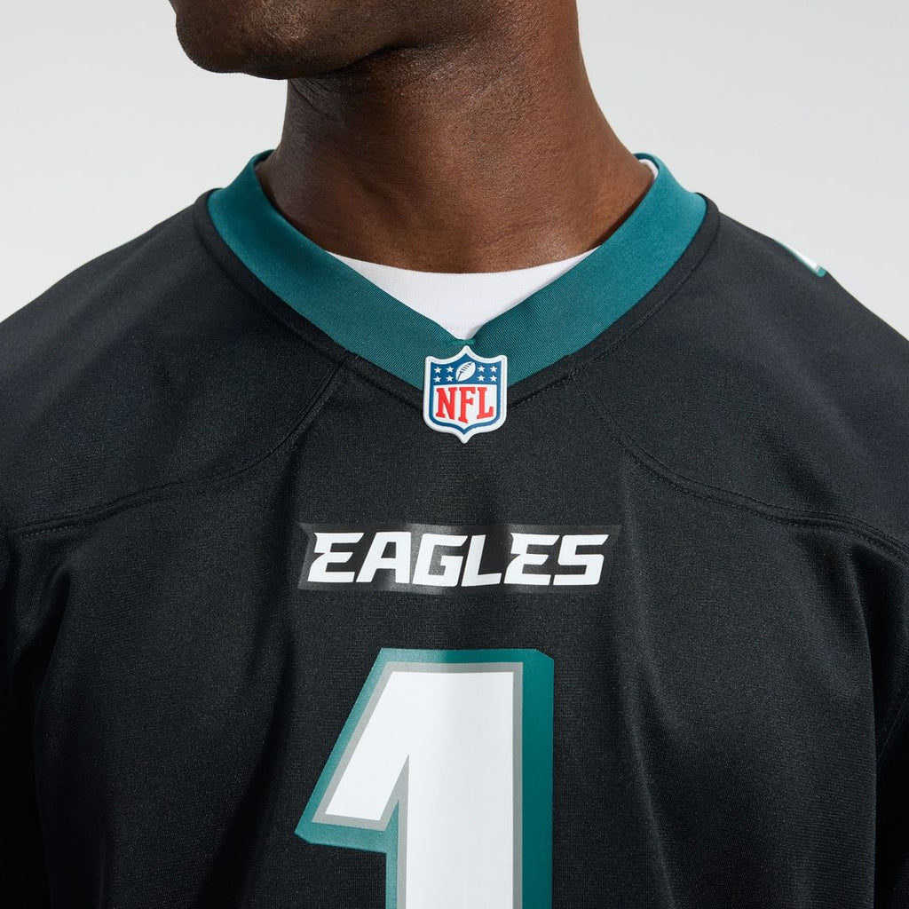 Philadelphia Eagles Jalen Hurts Nike Black Alternate Game Jersey product image 9, provided for visual reference and product