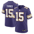 Minnesota Vikings Dallas Turner Nike Purple Alternate Game Jersey product image 1, provided for visual reference and product