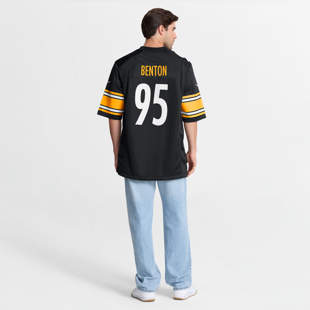 Pittsburgh Steelers Keeanu Benton Nike Black Team Game Jersey product image 8, provided for visual reference and product